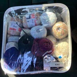 Collection of yarn 23 pieces mostly brand new